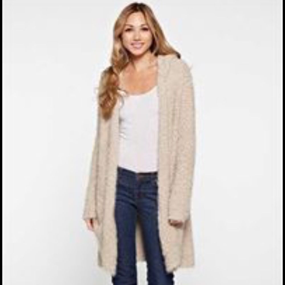 Love Stitch hooded cardigan